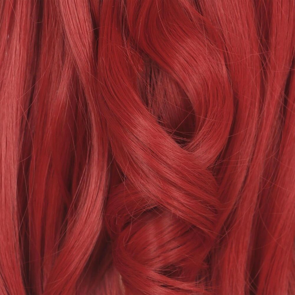 Long Red Wavy Curly Braided Cosplay Wig Adult Anime Kpop Halloween - Picture 8 of 10